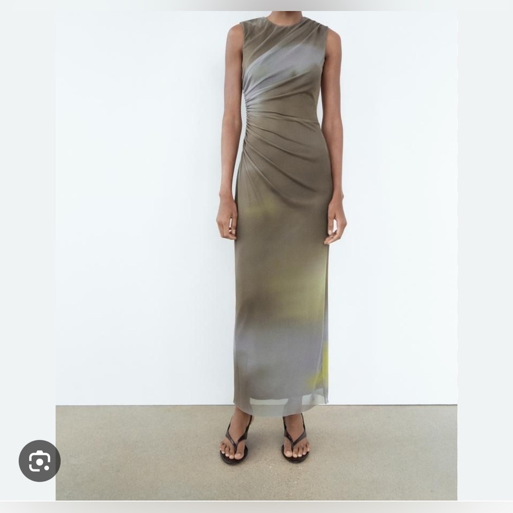 Commense Gray Draped Maxi Dress - Picture 3 of 8